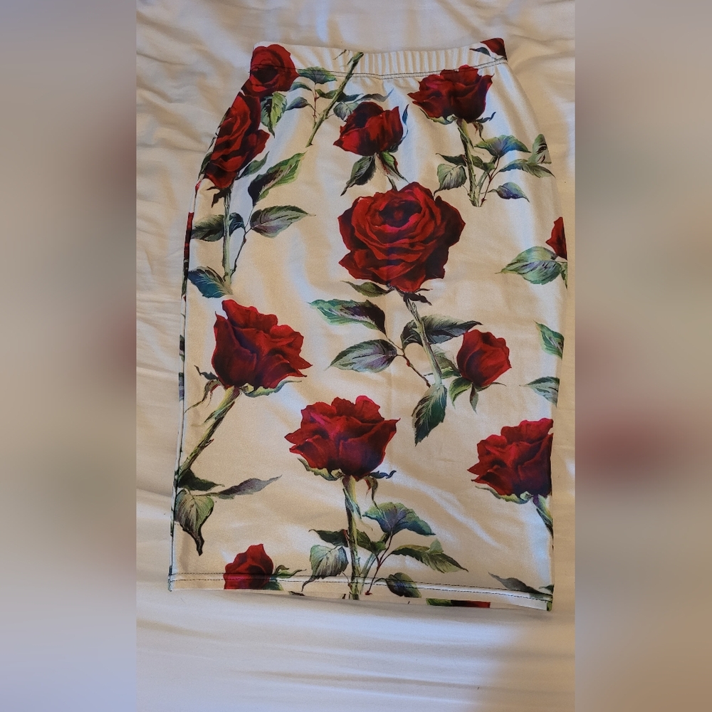 Rose petal skirt
